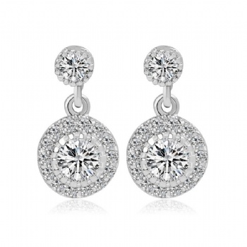 Cubic Zircon Earrings E1107