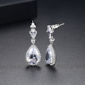 Cubic Zircon Earrings E1142