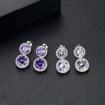 Cubic Zircon Earrings E1145