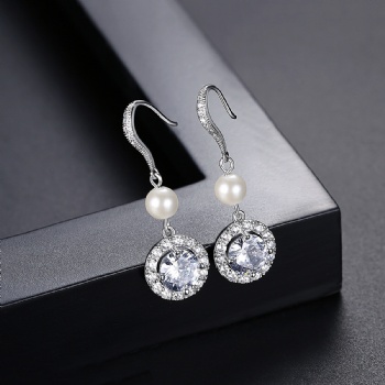 Cubic Zircon Earrings E1164