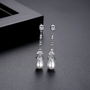 Cubic Zircon Earrings E1169