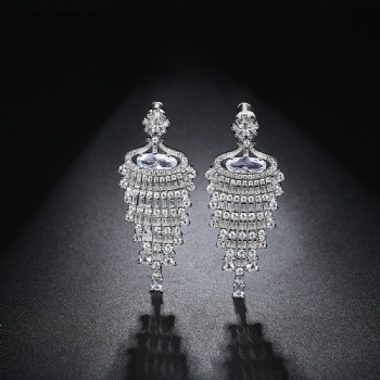 Cubic Zircon Earrings E1126