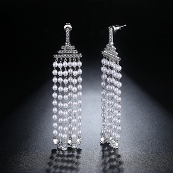 Cubic Zircon Earrings E1128