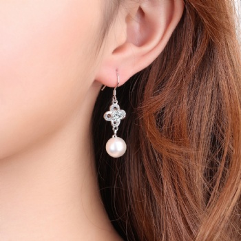 Sterling silver pearl earrings YEH011