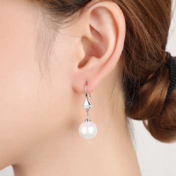 Sterling silver pearl earrings YEH110