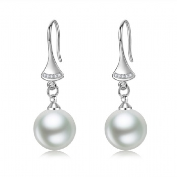 Sterling silver pearl earrings YEH110