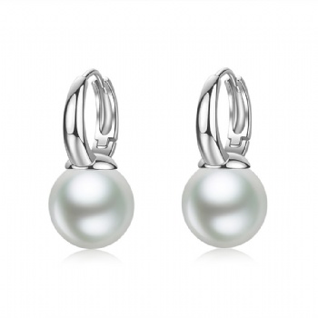 Sterling silver pearl earrings YEH111