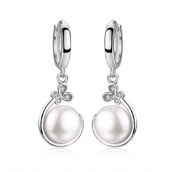 Sterling silver pearl earrings YEH124