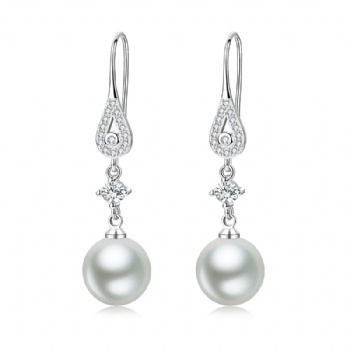 Sterling silver pearl earrings YEH132