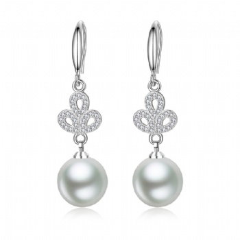 Sterling silver pearl earrings YEH145