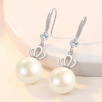 Sterling silver pearl earrings YEH149