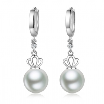 Sterling silver pearl earrings YEH150