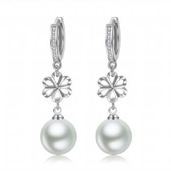 Sterling silver pearl earrings YEH179