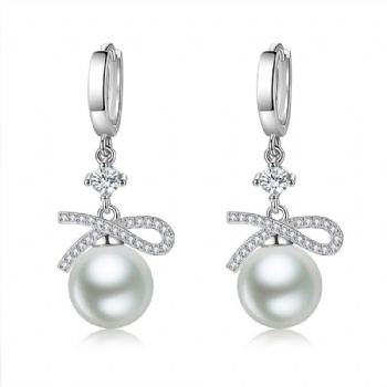 Sterling silver pearl earrings YEH180