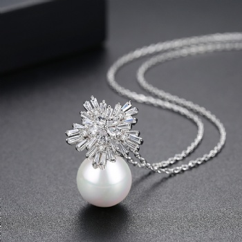 Cubic Zircon Necklace N12042