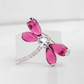 Cubic Zircon Brooch BR017