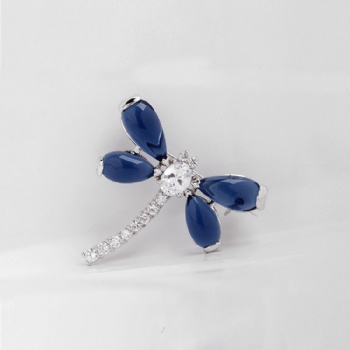 Cubic Zircon Brooch BR017