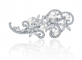 Cubic Zircon Brooch BR020