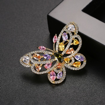 Cubic Zircon Brooch BR022