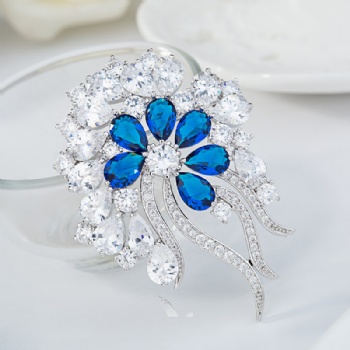 Cubic Zircon Brooch BR002