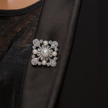 Cubic Zircon Brooch BR038