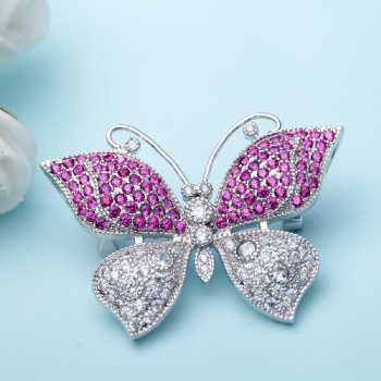 Cubic Zircon Brooch BR048