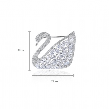 Cubic Zircon Brooch BR063