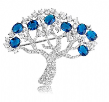 Cubic Zircon Brooch BR088