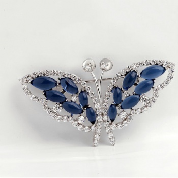 Cubic Zircon Brooch BR091