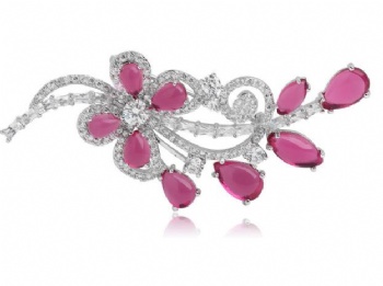 Cubic Zircon Brooch BR092