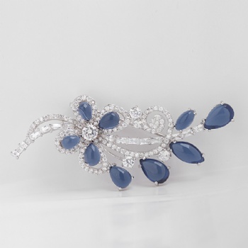 Cubic Zircon Brooch BR092