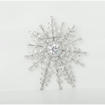 Cubic Zircon Brooch BR053