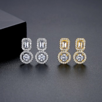 Cubic Zircon Earrings E1179