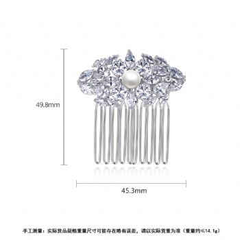 Cubic Zircon Hair comb  HC2042