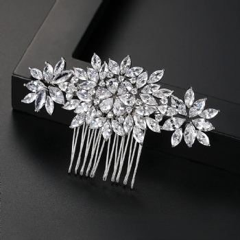 Cubic-Zircon-Hair-comb-HC50