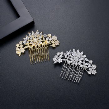 Cubic-Zircon-Hair-comb-HC58