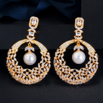 Cubic Zircon Earrings E1210