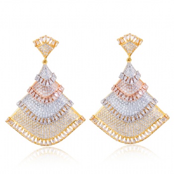 Wholesale Bridal Cubic-Zircon-Earrings-E1221