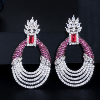 Wholesale Bridal Cubic-Zircon-Earrings-E1223