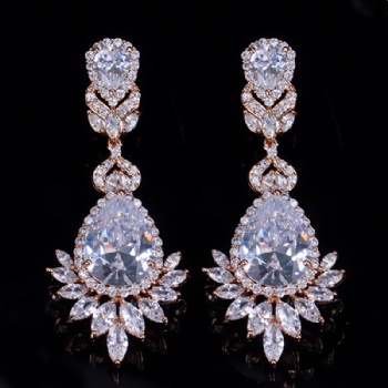 Wholesale Bridal Cubic-Zircon-Earrings-E1225