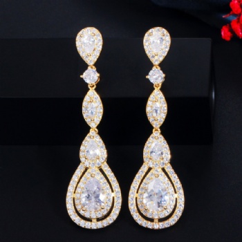 Wholesale Bridal Cubic-Zircon-Earrings-E1228