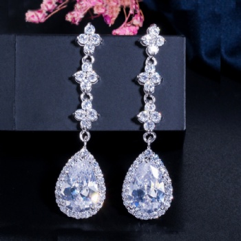 Wholesale Bridal Cubic-Zircon-Earrings-E1229