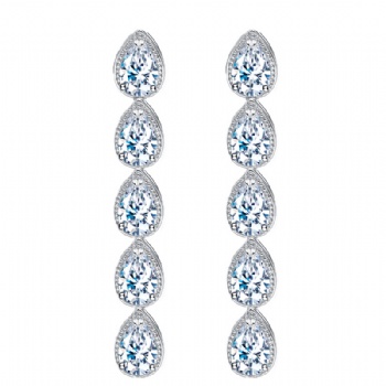 Wholesale Bridal Cubic-Zircon-Earrings-E1231