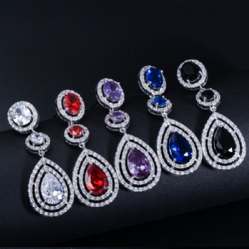 Bridal -jewelry-Cubic-Zircon-Earrings-E1255