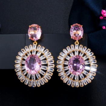 Cubic Zircon Earrings E1216