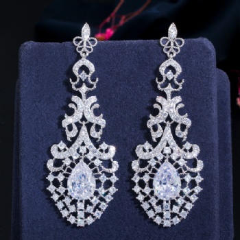 Wholesale Bridal Cubic-Zircon-Earrings-E1215