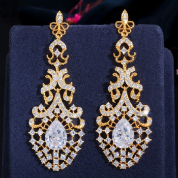 Wholesale Bridal Cubic-Zircon-Earrings-E1215