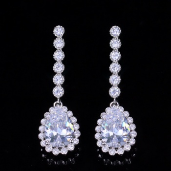 Bridal -jewelry-Cubic-Zircon-Earrings-E1259