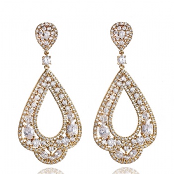 Bridal jewelry-Cubic-Zircon-Earrings-E1257