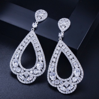 Bridal jewelry-Cubic-Zircon-Earrings-E1257